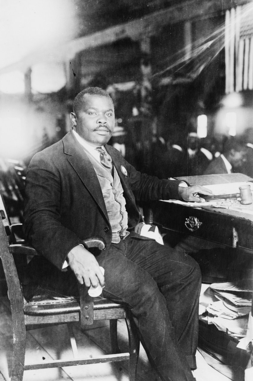 Marcus Garvey (1887-1940), Panafrikkalainen ja Jamaikan kansallissankari tekijältä George Grantham   Bain News Service Bain