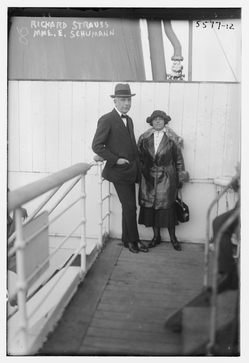 Elisabeth Schumann ja Richard Strauss (m/w kuva) tekijältä George Grantham   Bain News Service Bain
