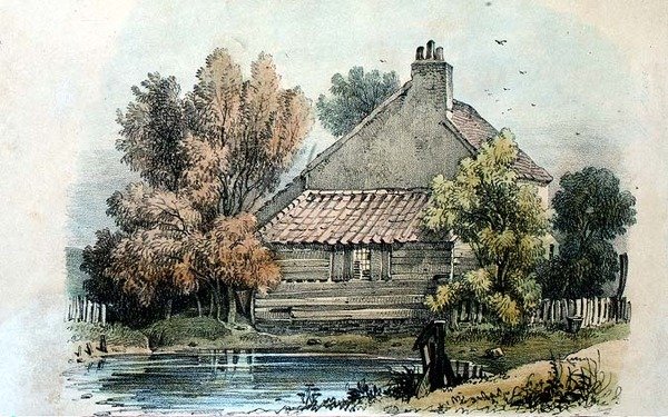 Shepherds Bushissa, Middlesexissä, pubissa. 1831, S & J Fuller (litho) tekijältä George Harley