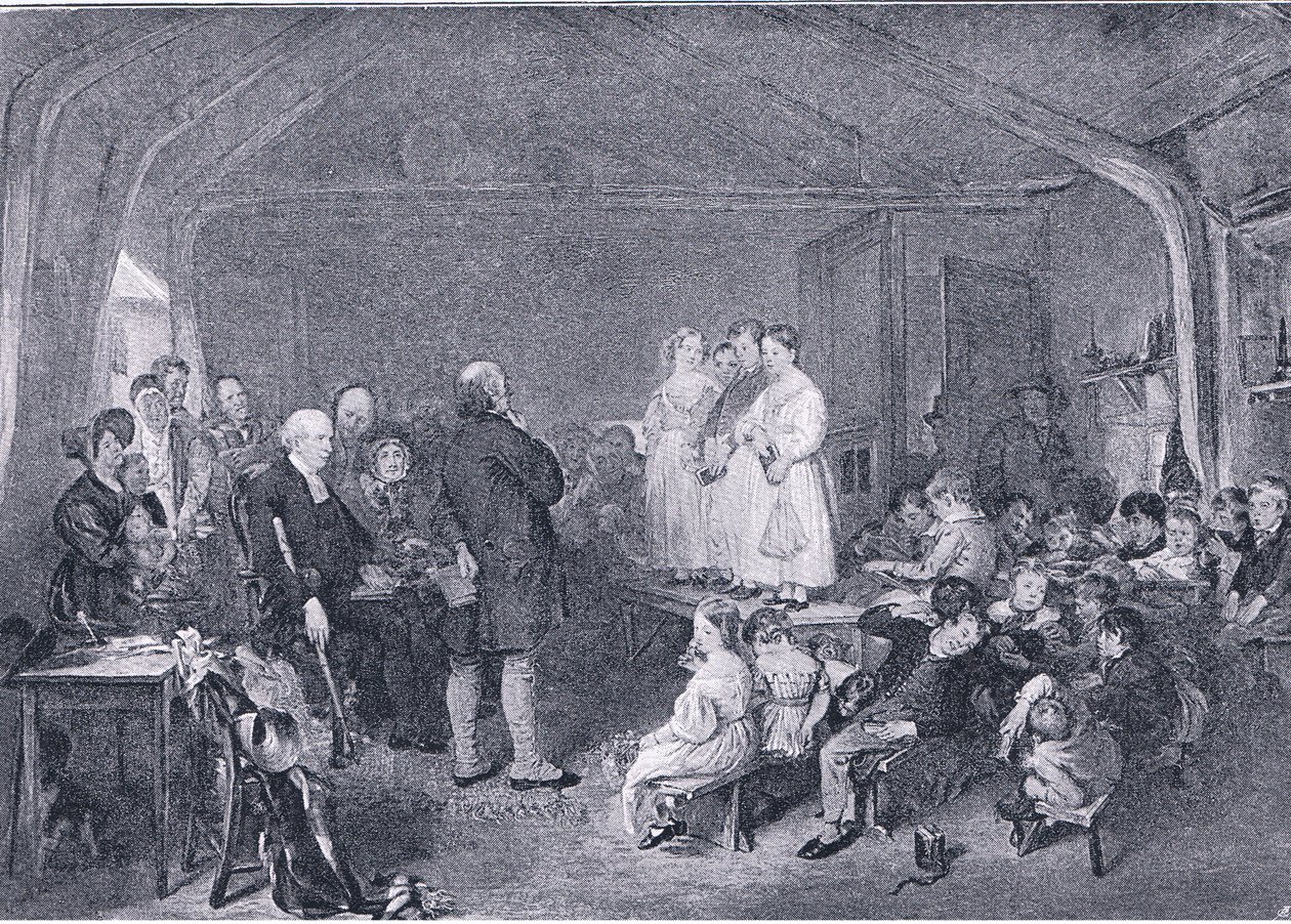 Katekisointi kouluhuoneessa, The Magazine of Art 1893, Cassell and Company, 1893 tekijältä George Harvey