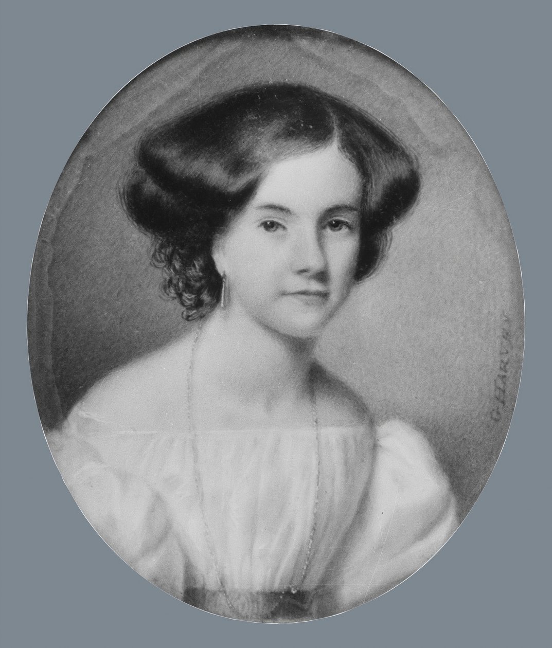 Naisen muotokuva, n. 1830. tekijältä George Harvey