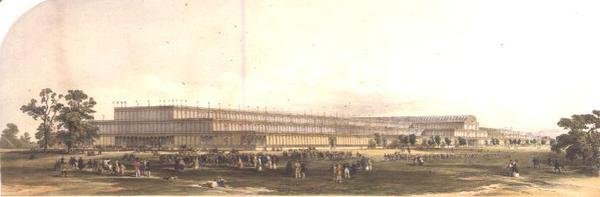 Lontoon suuren näyttelyn rakennus 1851 tekijältä George Hawkins