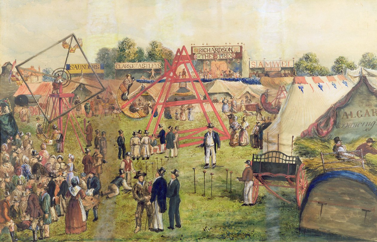 Croydon Fair, 1833 (wc ja muste paperille) tekijältä George Hawkins