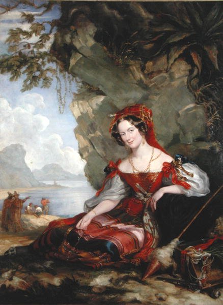 Lady Montague mustalaisena (öljy kankaalle) tekijältä George Hayter
