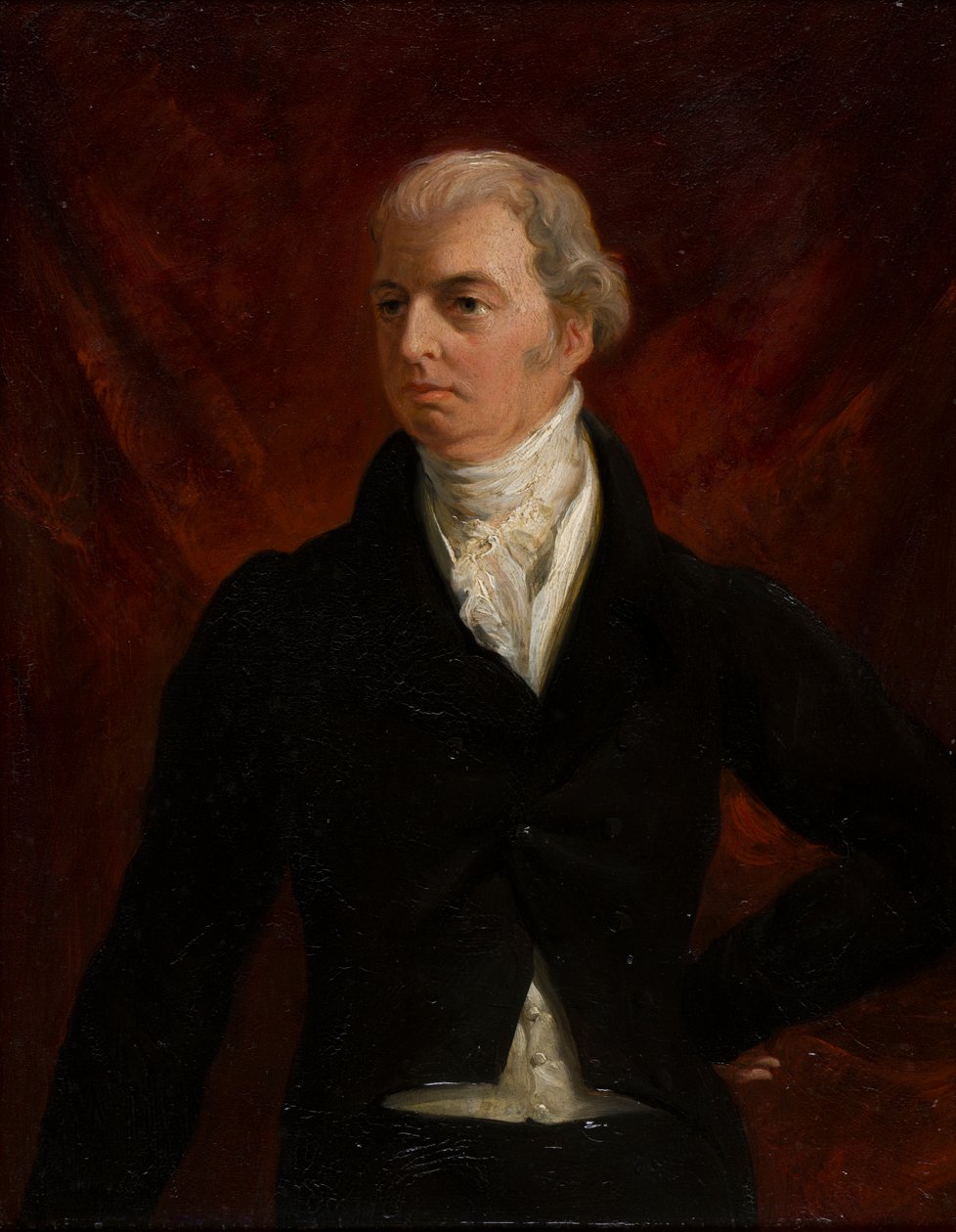 Muotokuva Robert Jenkinsonista, Liverpoolin toisesta jaarlista (1770-1828), n. 1812-28 (öljy paneelissa) tekijältä George Hayter