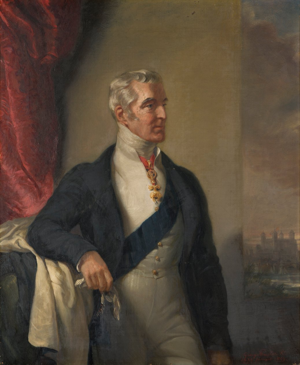 Wellingtonin 1. herttuan muotokuva, n. 1839 (öljy kankaalle) tekijältä George Hayter