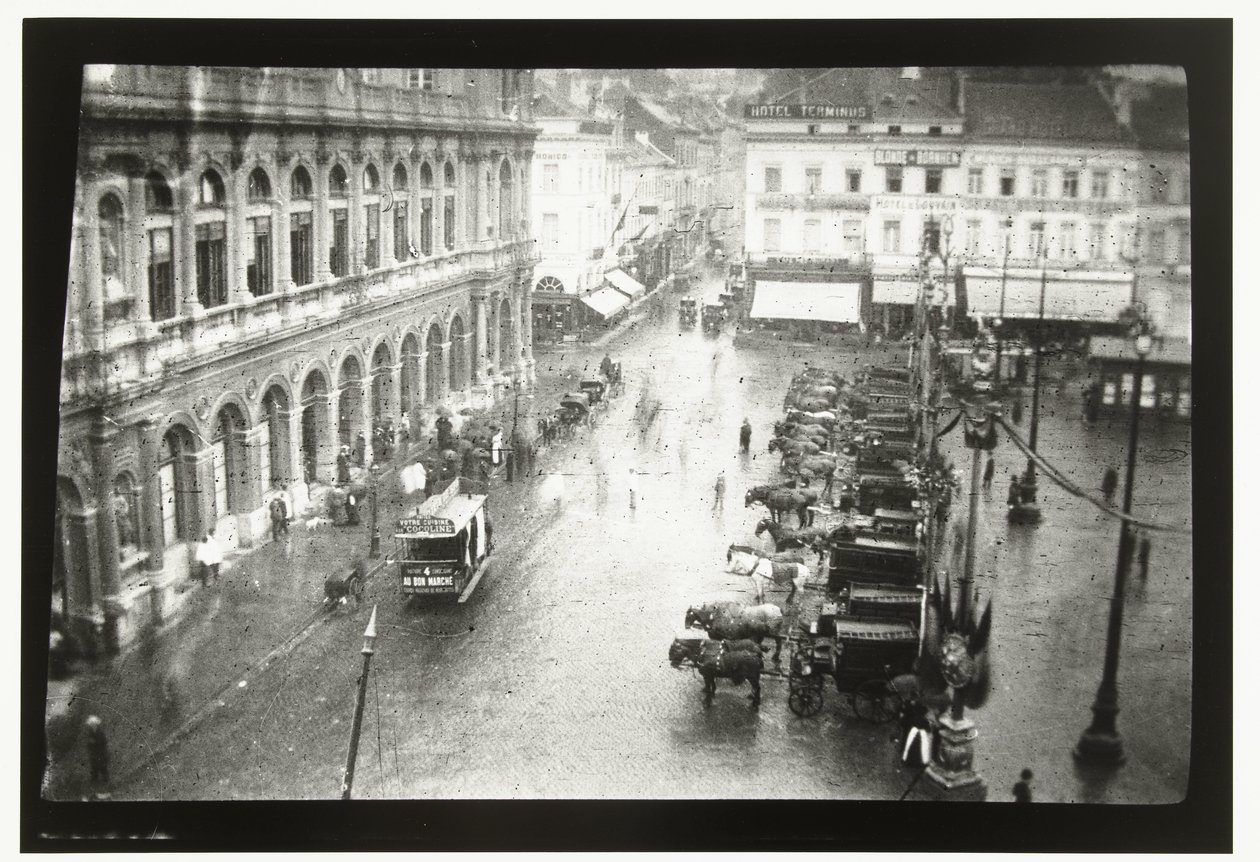 Näkymä Brysselin pohjoiselle asemalle ja Place Rogierille Brysselissä tekijältä George Hendrik Breitner