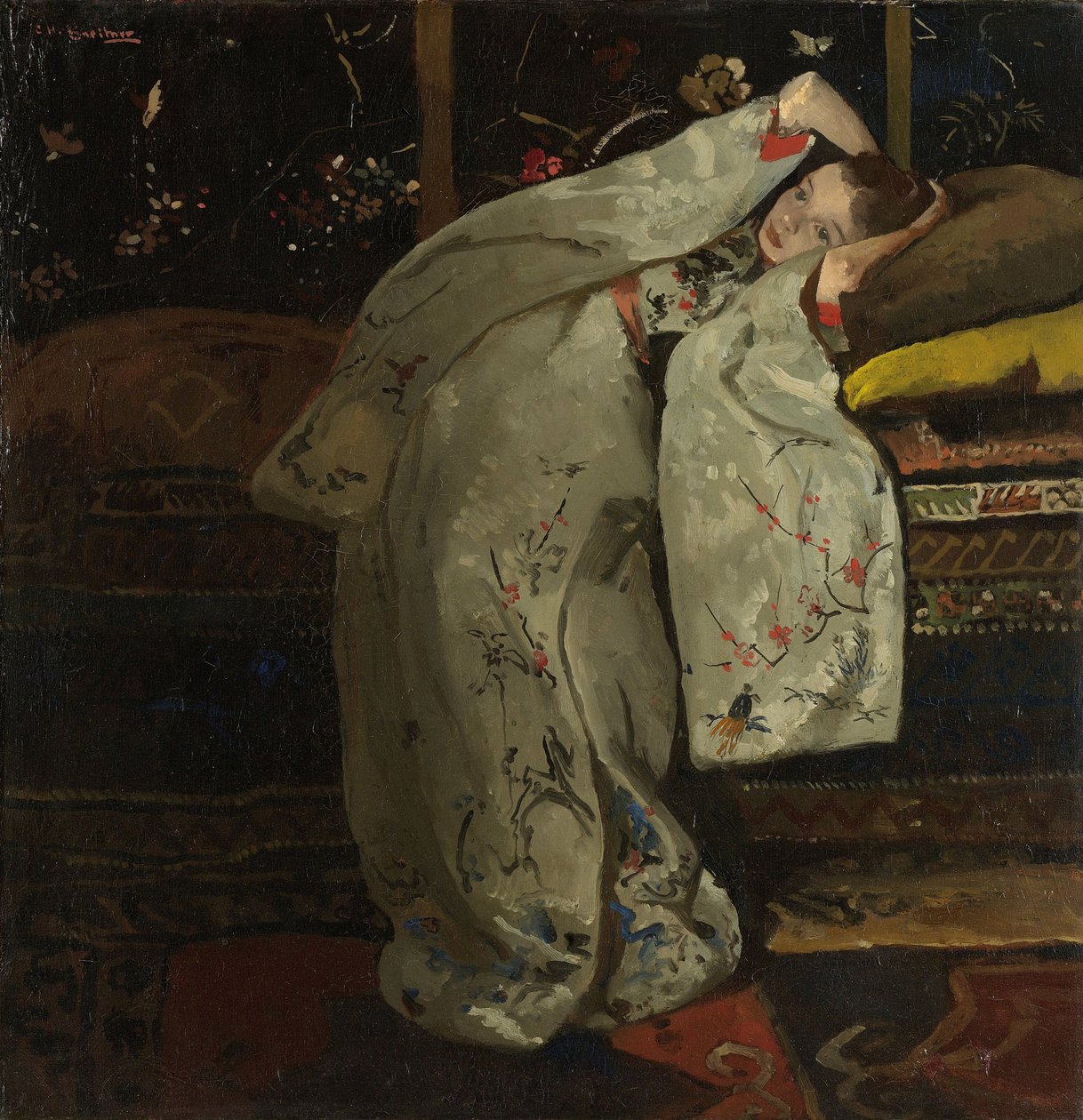 Tyttö valkoisessa kimonossa, 1894 tekijältä George Hendrik Breitner