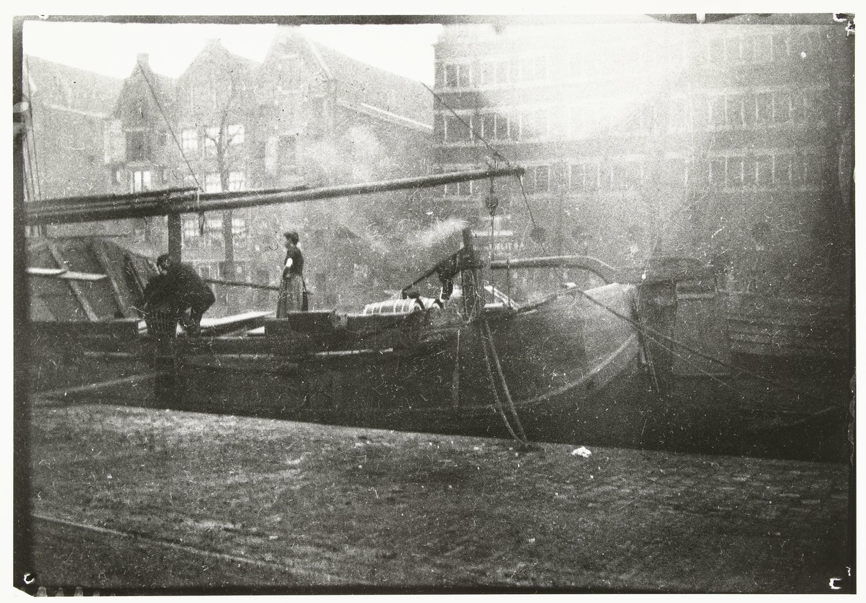 Hallituksen varastot Brouwersgrachtissa Amsterdamissa tekijältä George Hendrik Breitner