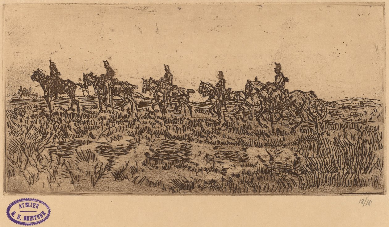 Hussars Riding Single File tekijältä George Hendrik Breitner