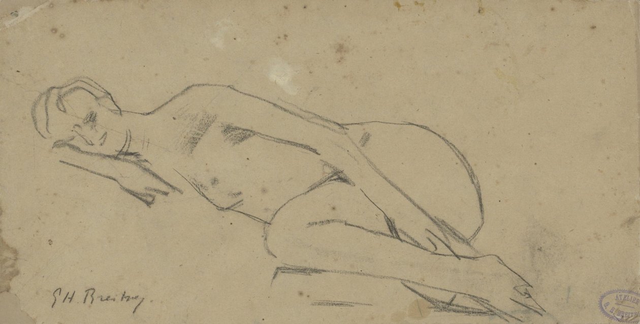 Makaava alaston nainen tekijältä George Hendrik Breitner
