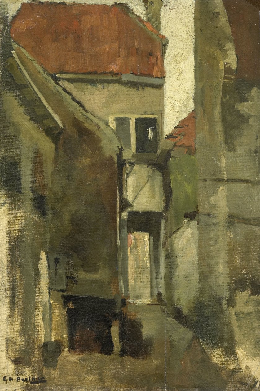 Neighborhood Street Rijswijkissä lähellä Haagia tekijältä George Hendrik Breitner