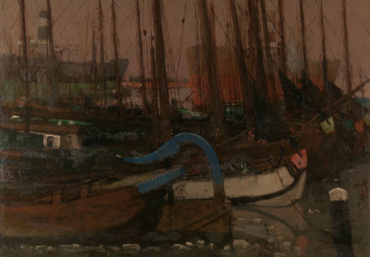 Laivat jäällä tekijältä George Hendrik Breitner