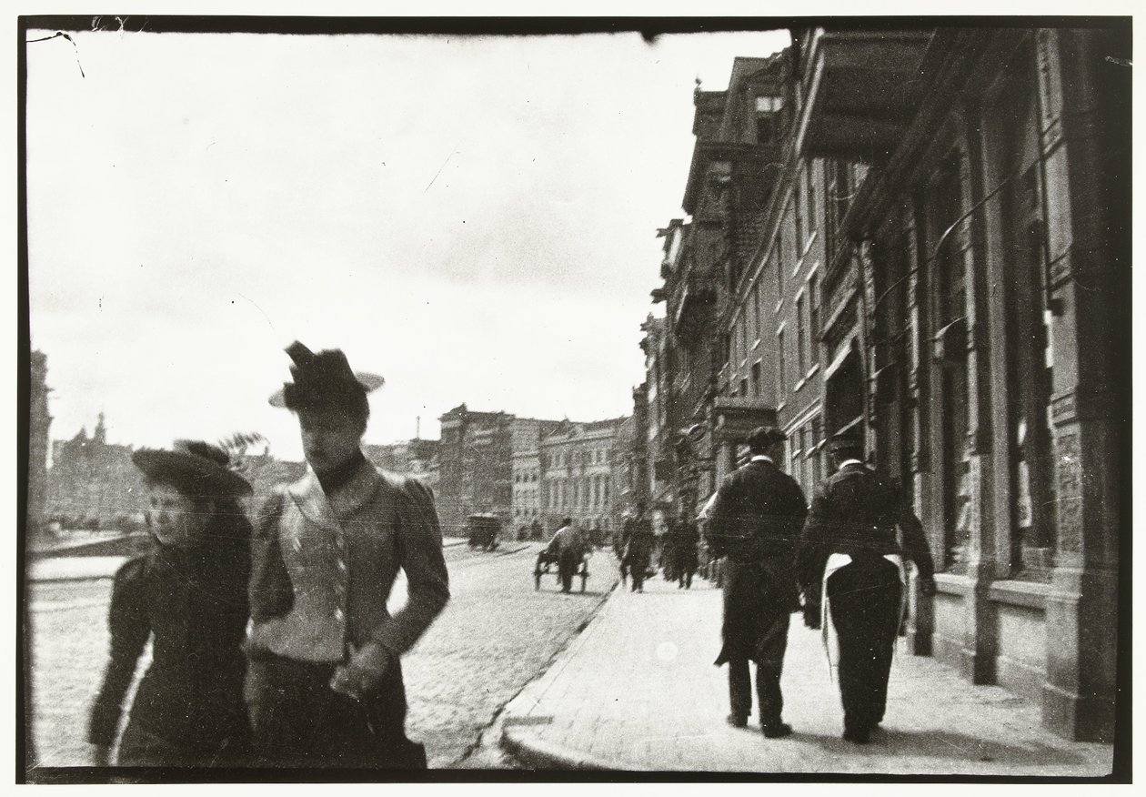 Näkymä Rokin-kadulta Amsterdamissa tekijältä George Hendrik Breitner