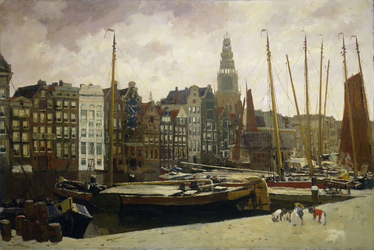 Damrak, Amsterdam tekijältä George Hendrik Breitner