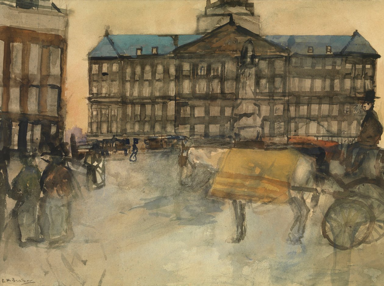 Amsterdamin kaupungintalo tekijältä George Hendrik Breitner