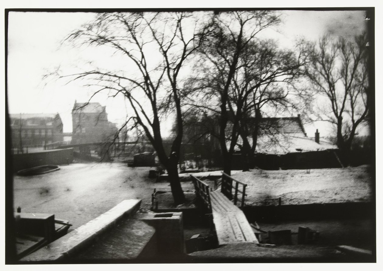 Talvinäkymä Amstelille Amsterdamissa tekijältä George Hendrik Breitner