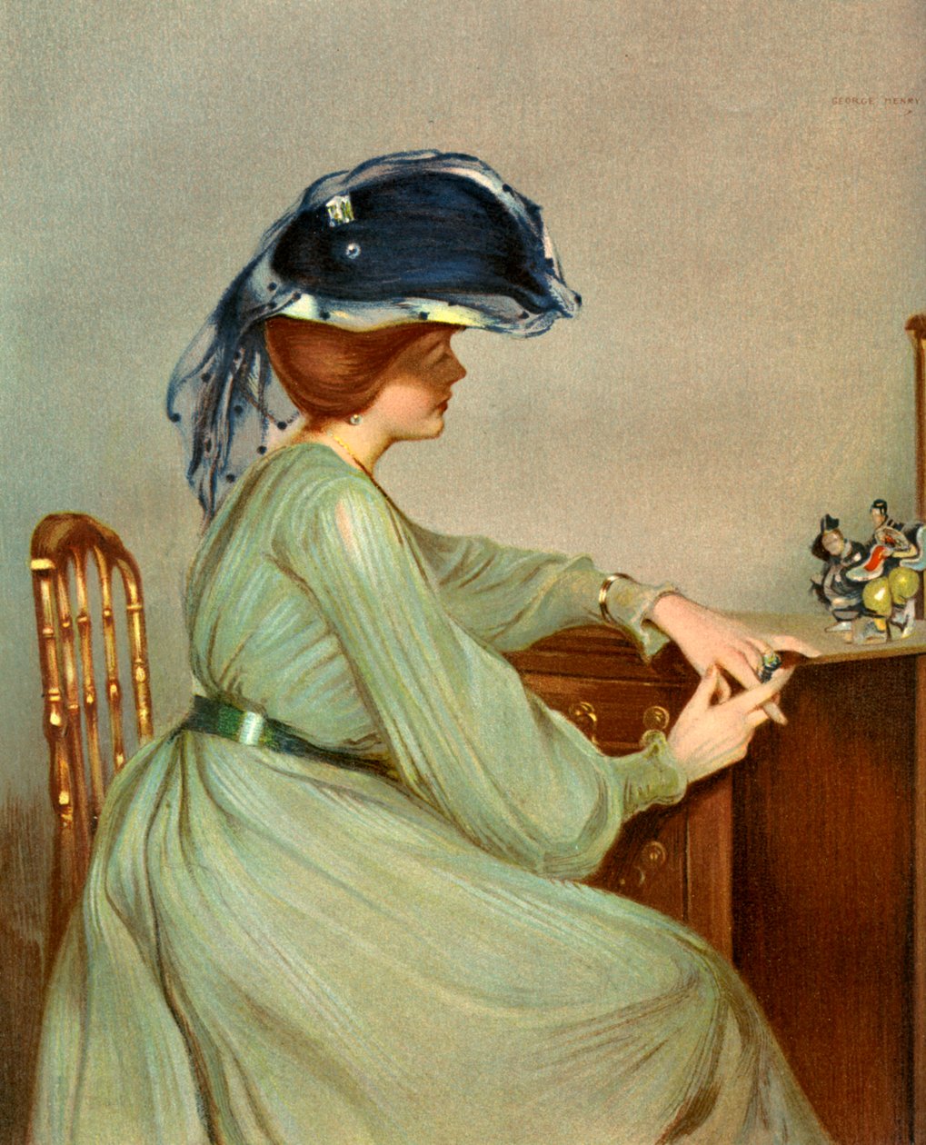 Sininen verho, 1904. tekijältä George Henry