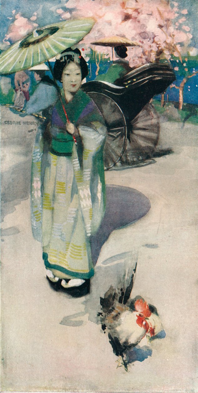 Promenade, Tokio, 1894 tekijältä George Henry