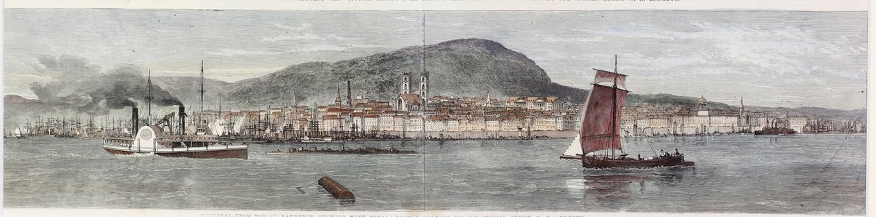 Näkymiä Montrealin kaupungista, Kanada Itä tekijältä George Henry Andrews
