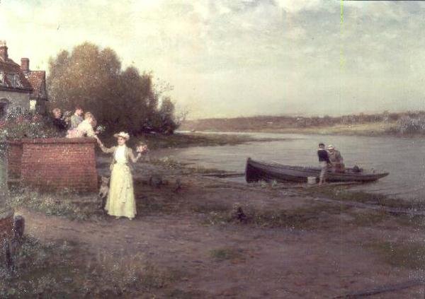 Muutama iloinen jäähyväinen, 1890 tekijältä George Henry Boughton