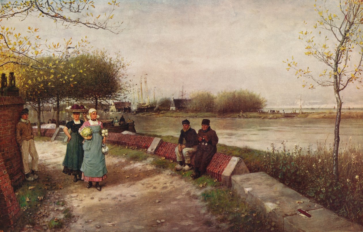 Tervehdysten vaihto, c1900 tekijältä George Henry Boughton