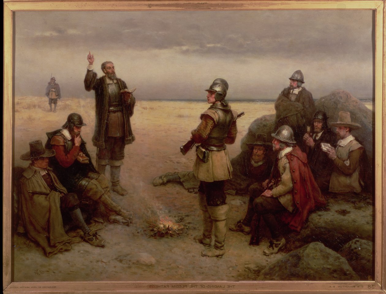 Pyhiinvaeltajien maihinnousu, 1620 tekijältä George Henry Boughton