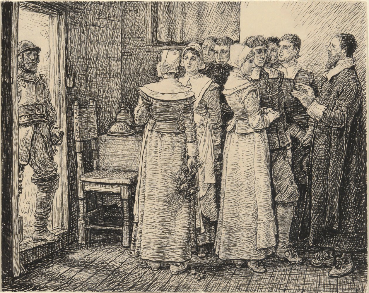 Puritaaniset häät keskeytettiin tekijältä George Henry Boughton