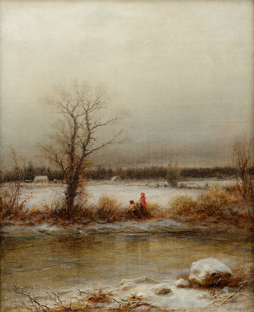 Talvimaisema, 1860 tekijältä George Henry Boughton