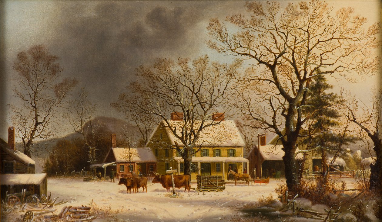 Old Inn - kymmenen mailia Salemiin, 1860-63 tekijältä George Henry Durrie