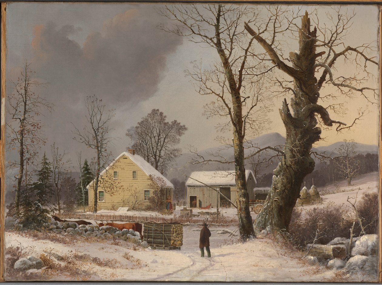 Talvimaisema tekijältä George Henry Durrie