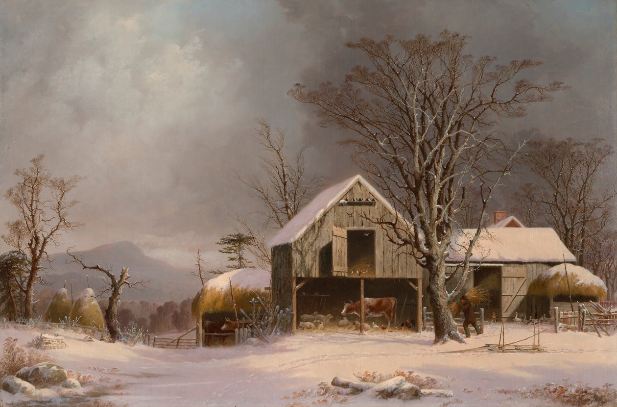 Talvikohtaus Uudessa Englannissa tekijältä George Henry Durrie