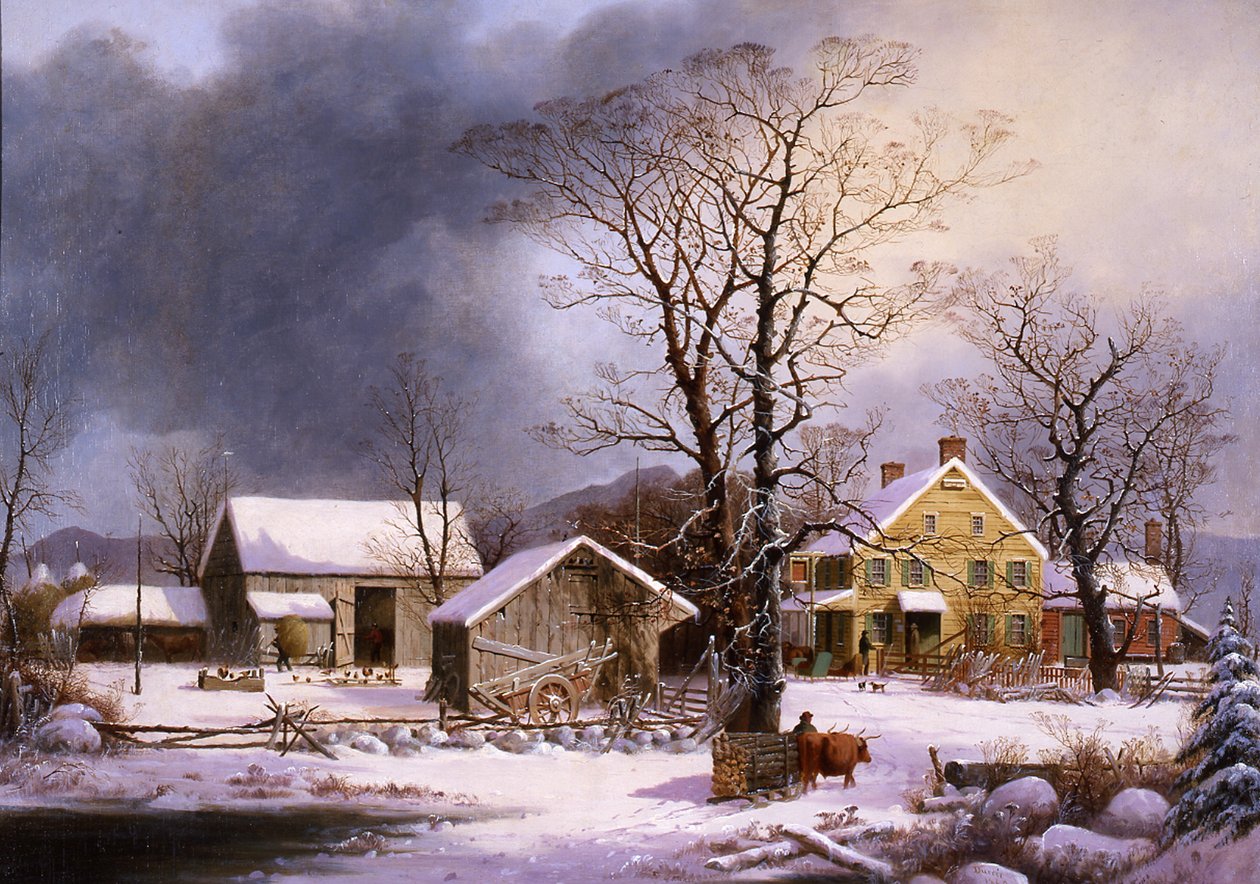 Talvi maalla, 1862 tekijältä George Henry Durrie