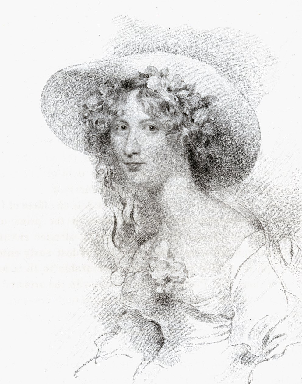 Anna Maria Porter, kaivertanut Thomas Woolnoth (1785-1857) National Portrait Gallerysta, osa V, julkaistu noin 1835 tekijältä George Henry Harlow