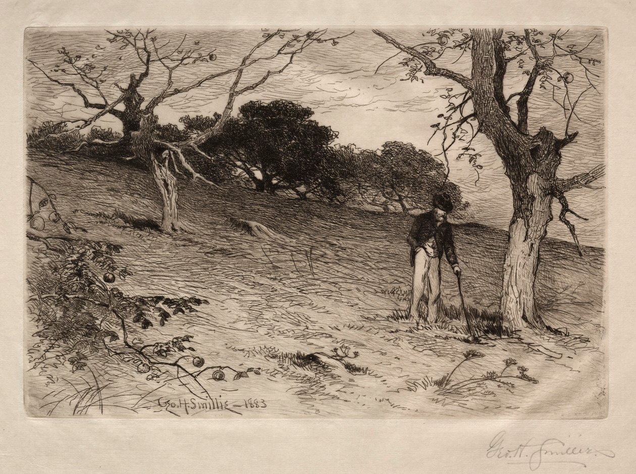 Old New England Orchard, 1883. tekijältä George Henry Smillie