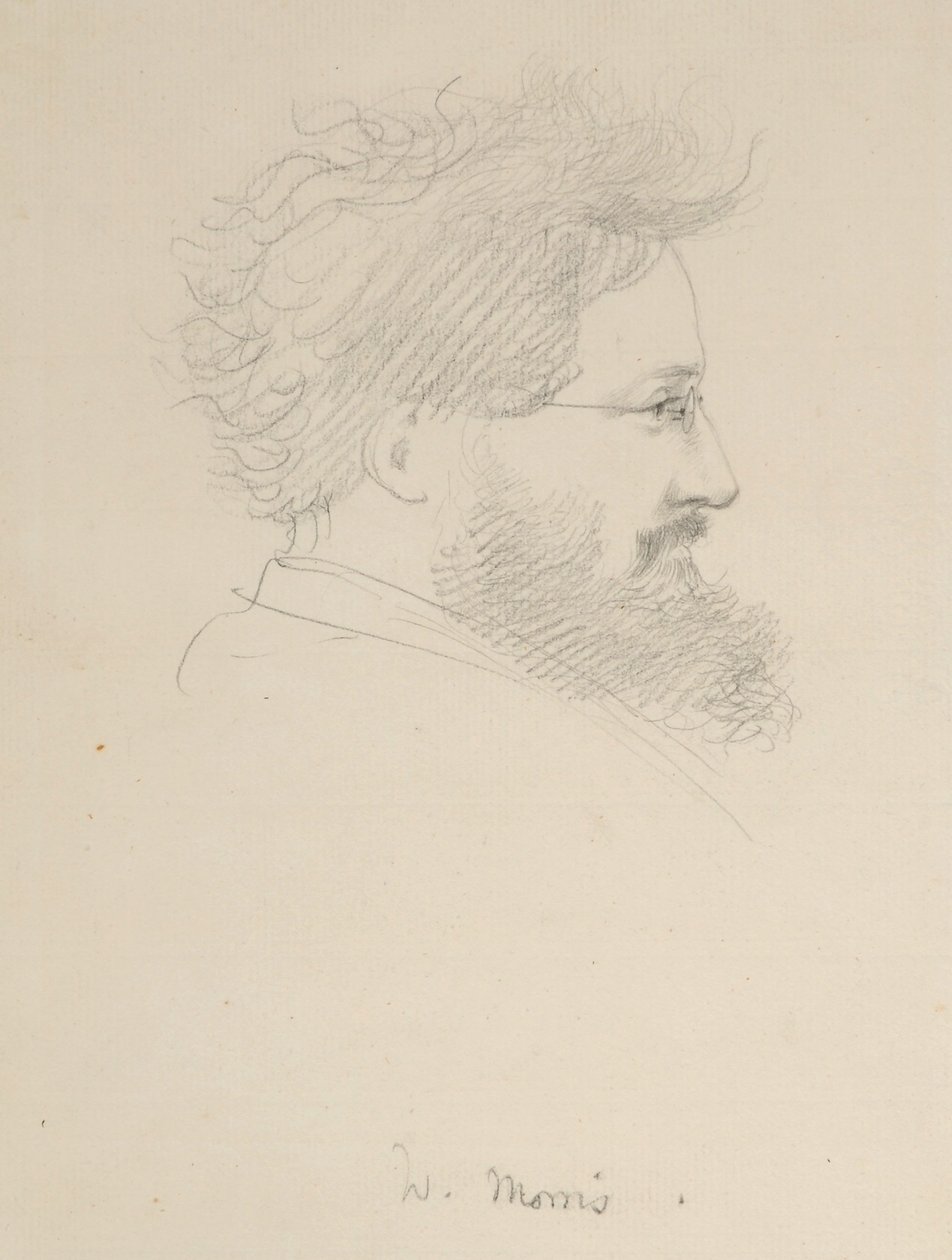 William Morrisin muotokuva, n. 1875 tekijältä George Howard