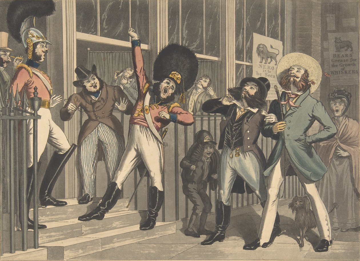 Rival Whiskers, n. 1824. Tekijät: George Hunt, Theodore Lane. tekijältä George Hunt, Theodore Lane