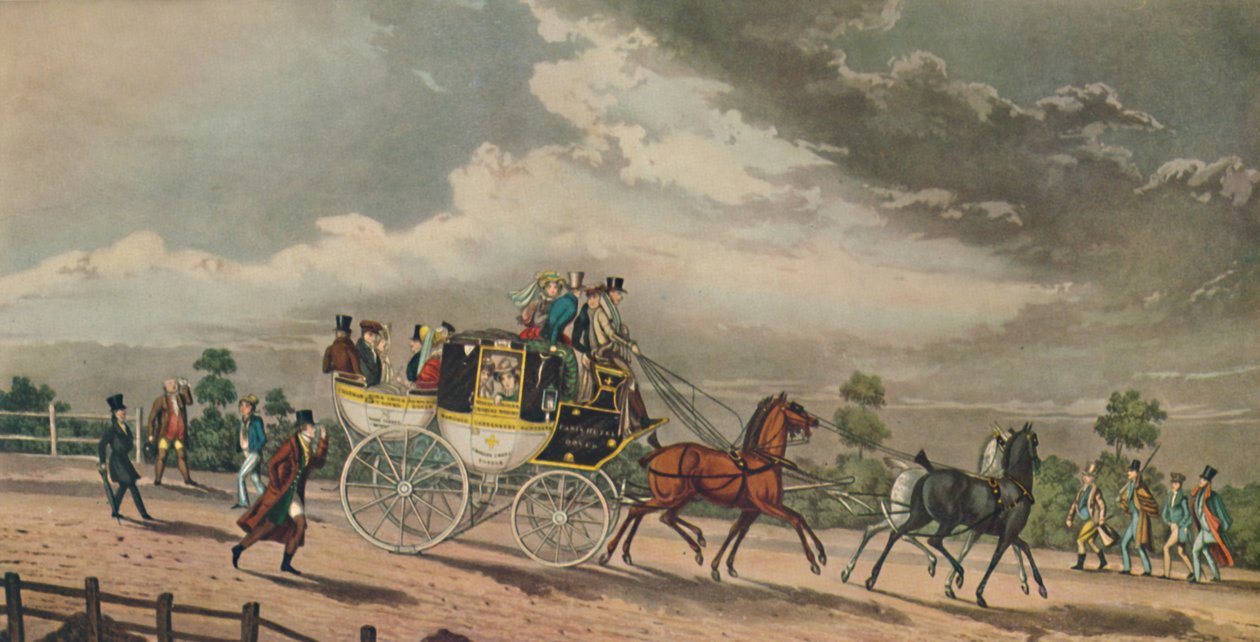 Stage Coach, c1825, 1929 tekijältä George Hunt