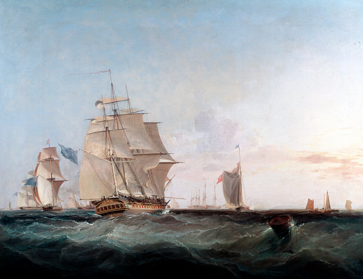 Kauppiaat ja muu laivaliikenne Englannin kanaalissa, 1800-luku tekijältä George Hyde Chambers