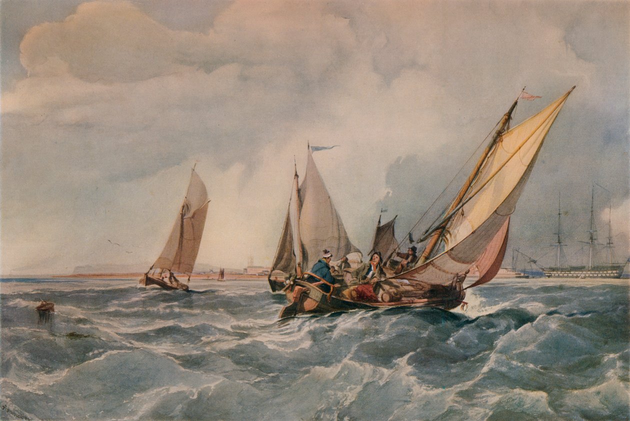 Fishing Smack, 1835 tekijältä George Hyde Chambers