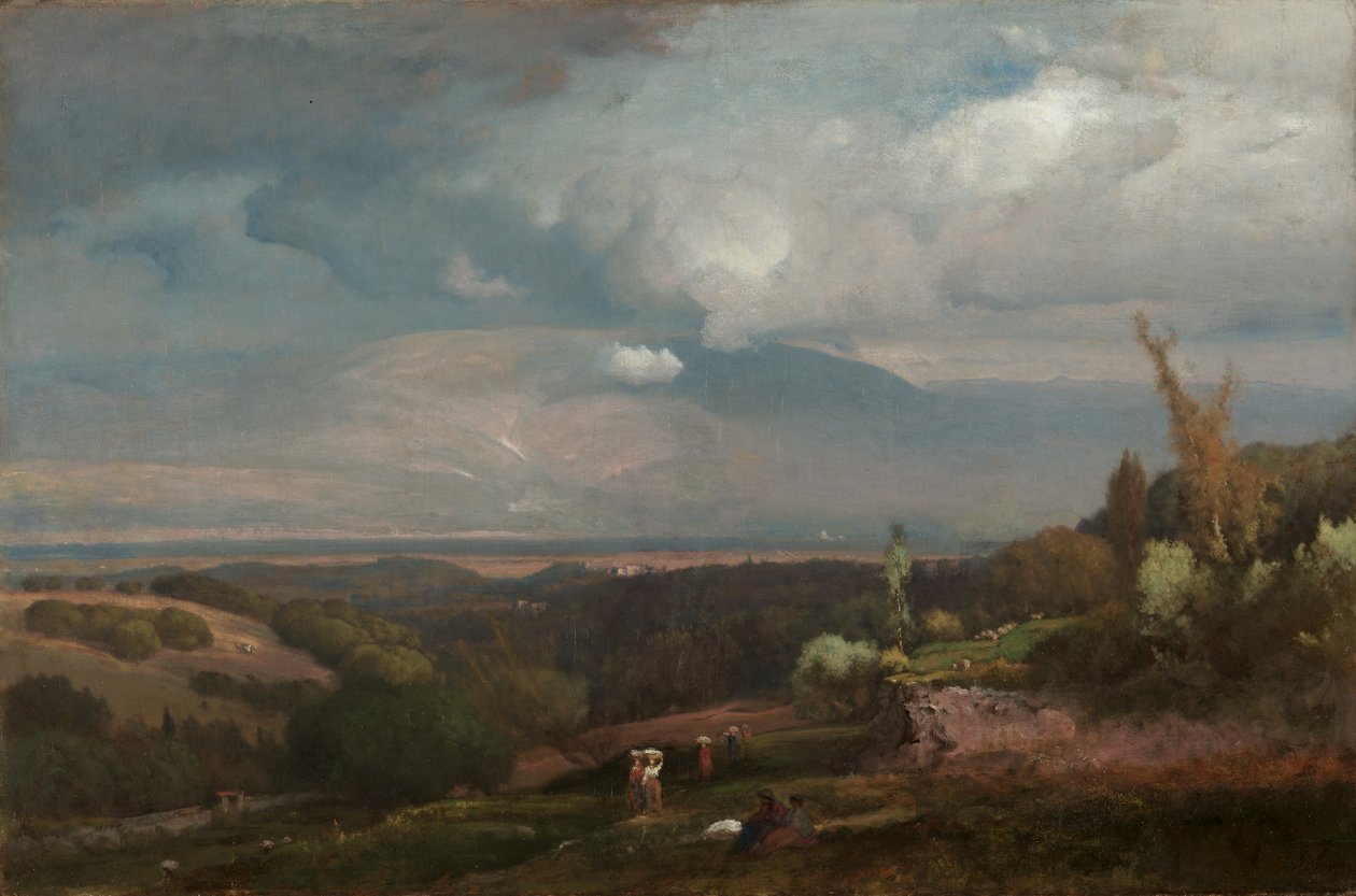 Lähestymässä myrskyä Alban Hillsiltä tekijältä George Inness