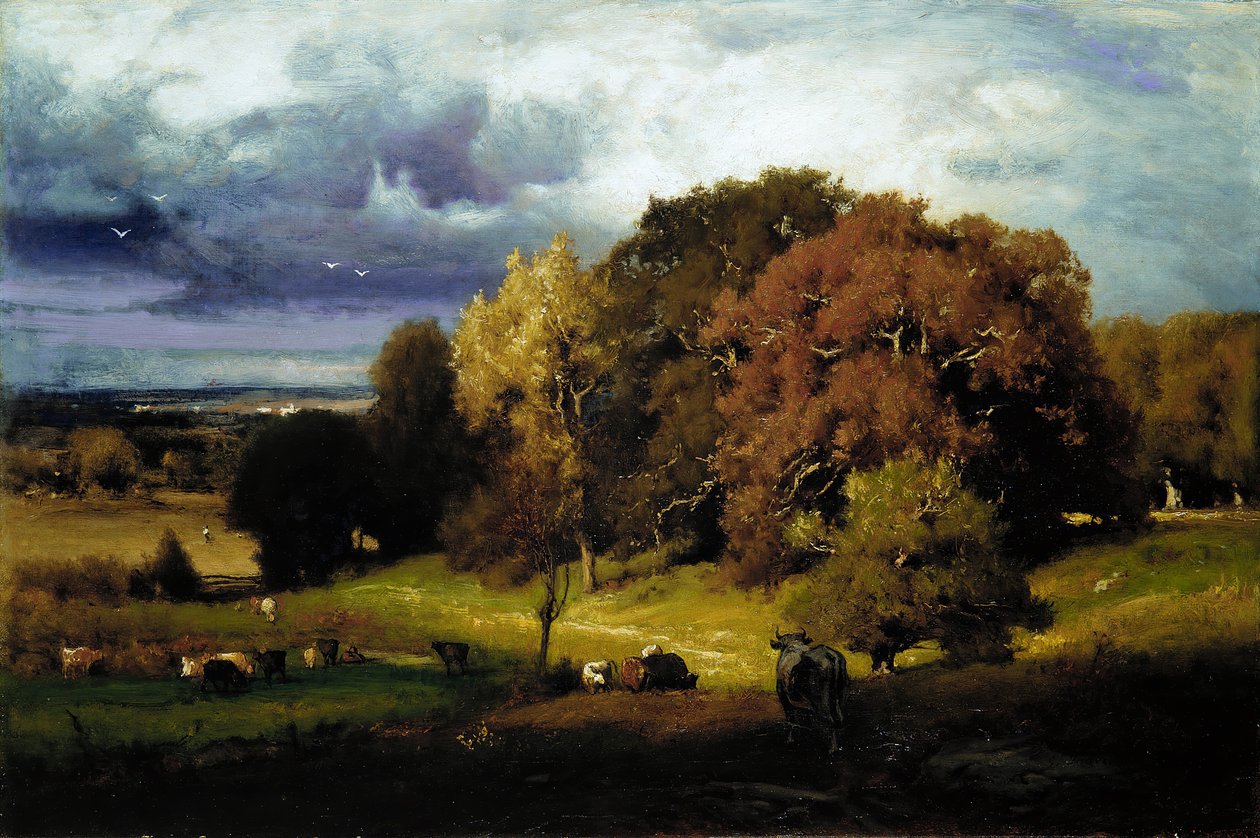 Autumn Oaks, n. 1878. tekijältä George Inness