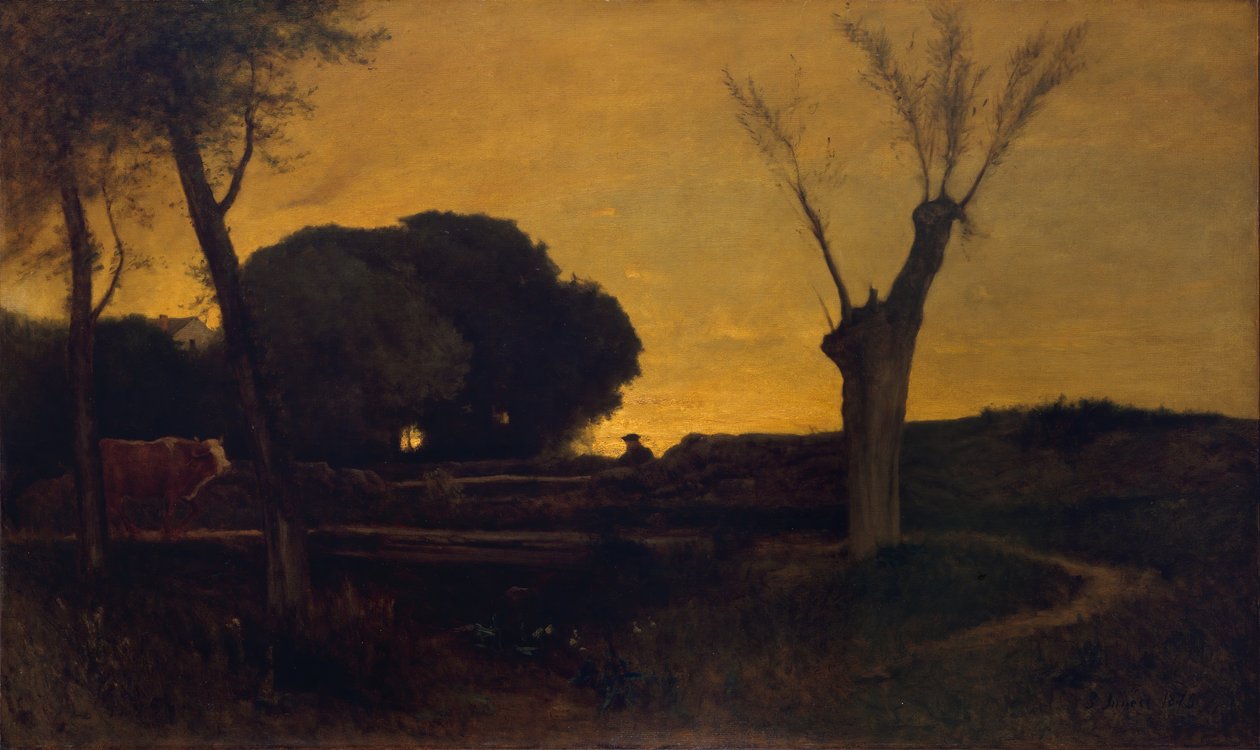 Ilta Medfieldissä, Massachusettsissa, 1875. tekijältä George Inness