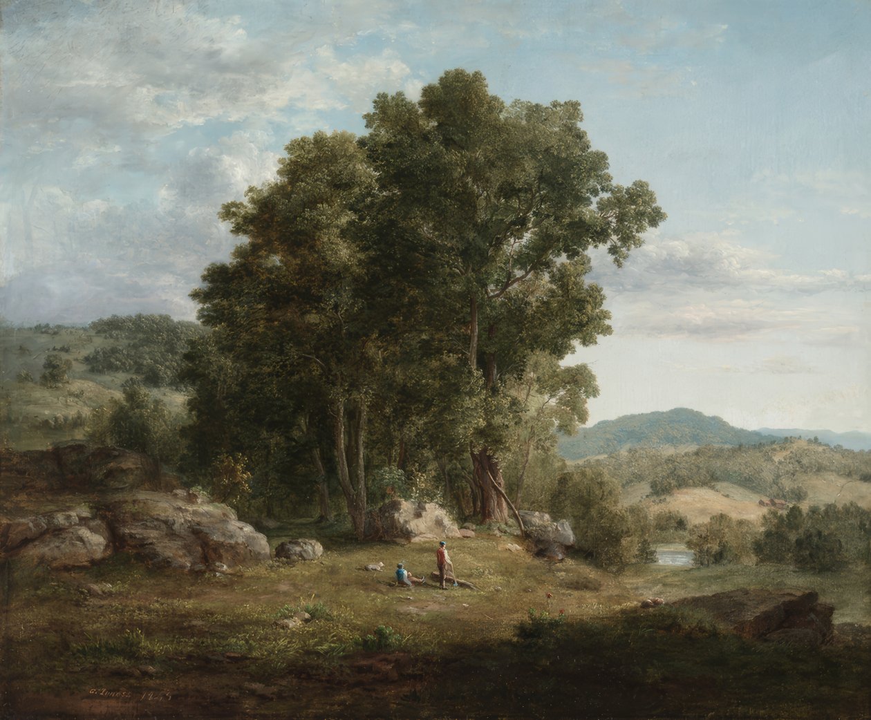 George Inness / "Metsuri", 1849 tekijältä George Inness