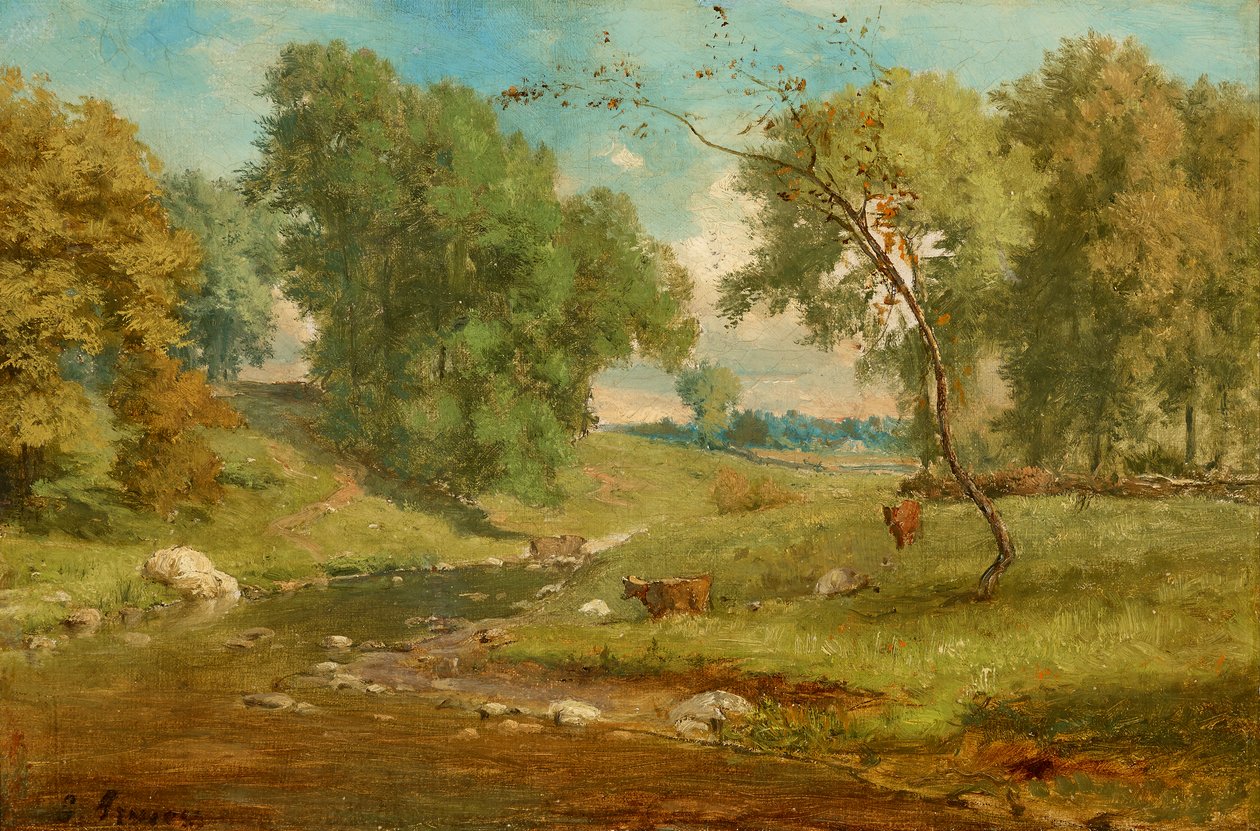Niityllä tekijältä George Inness