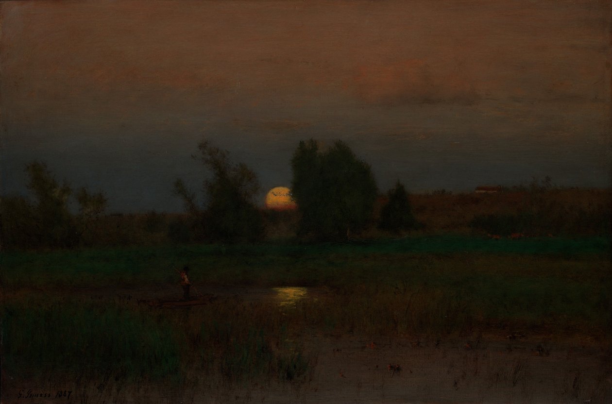Kuun nousu tekijältä George Inness