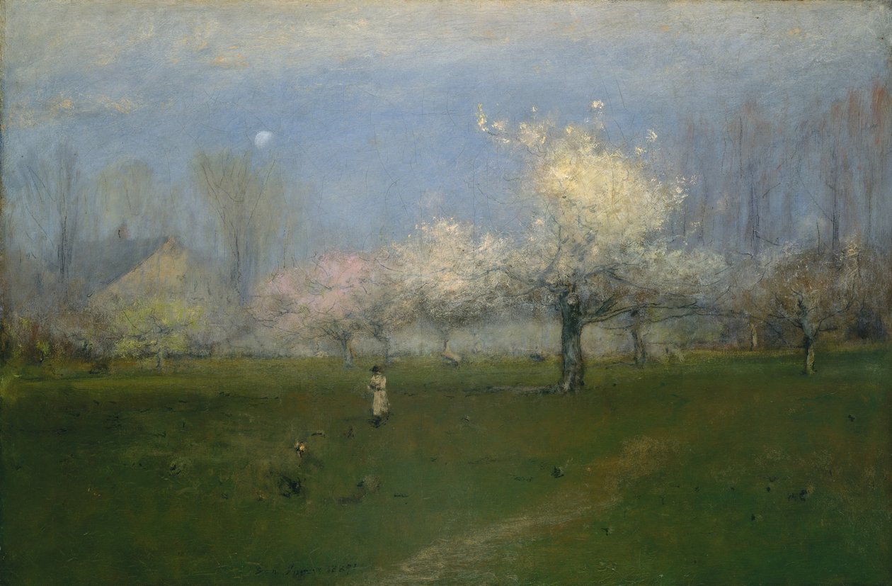 Spring Blossoms, Montclair, New Jersey, n. 1891. tekijältä George Inness