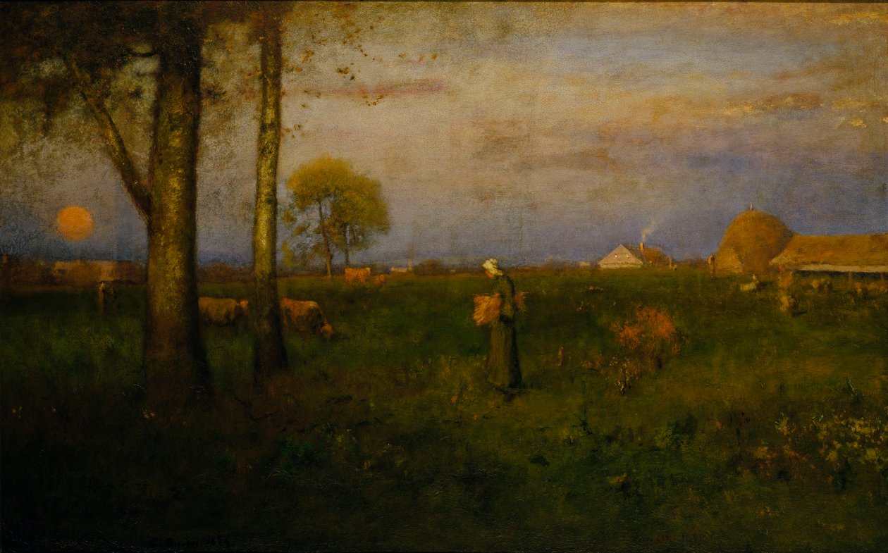 Auringonlasku tekijältä George Inness