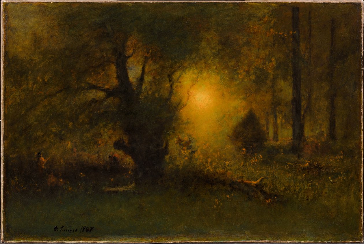 Auringonnousu metsässä tekijältä George Inness