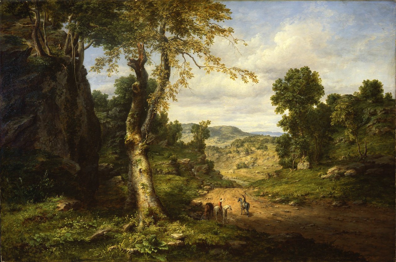 Näkymä Berkshiren piirikunnassa, Massachusettsissa, syyskuun myrskyn jälkeen selvitettyinä tekijältä George Inness